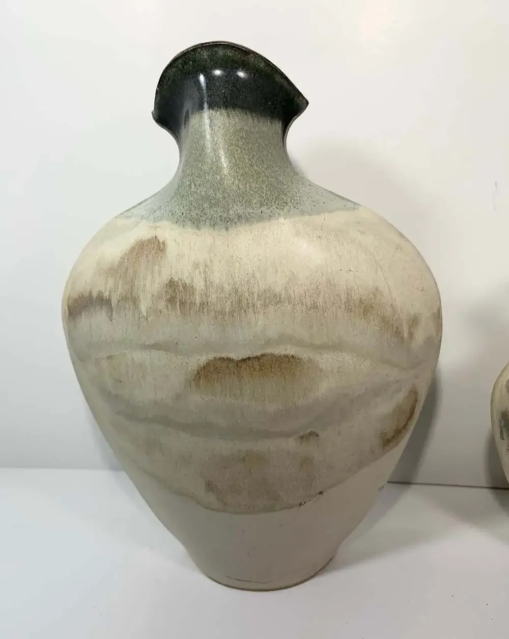 William Hoffman Studio Art Drip Glaze Pottery Vase